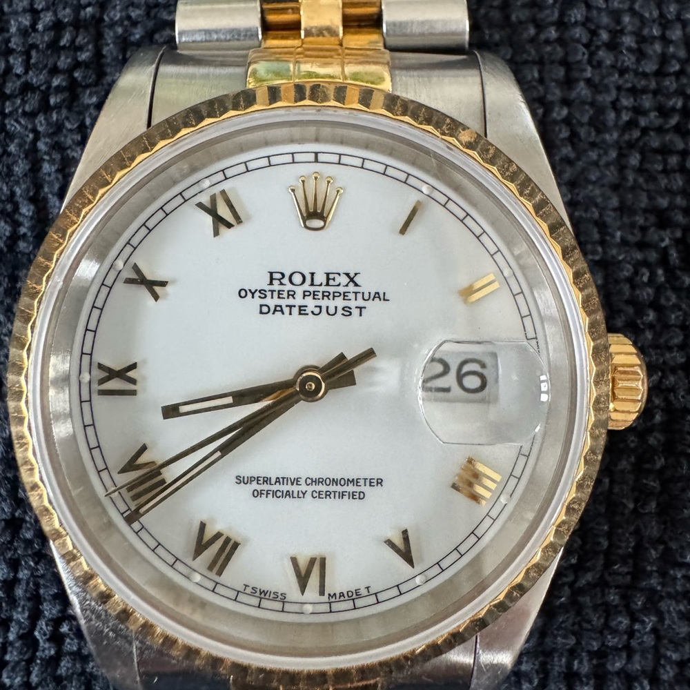 Rolex Datejust Gold and Silver Watch